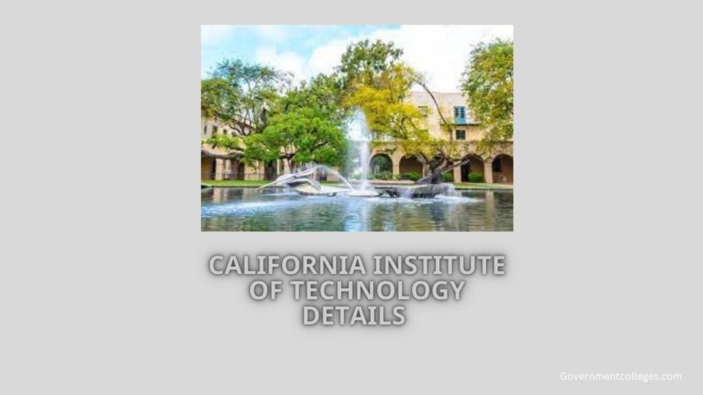 California Institute of Technology details in Hindi