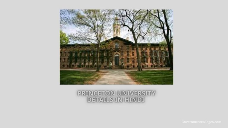 Princeton University details in Hindi