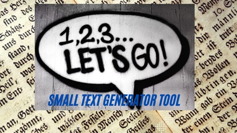 Small Text Generator