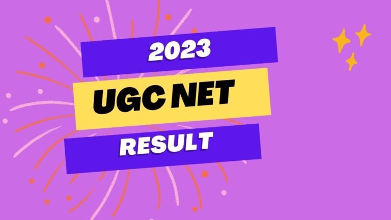 UGC NET RESULT 2023